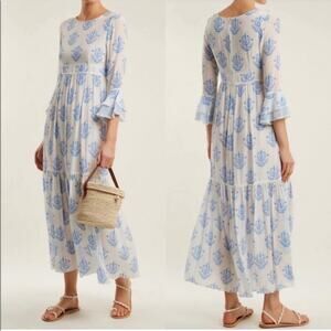 Athena Procopiou Vagabond Silk Maxi Dress Sz M